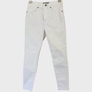 Everlane The High-Rise Skinny Ankle Jean Womens Size 25 White High-Waisted Denim